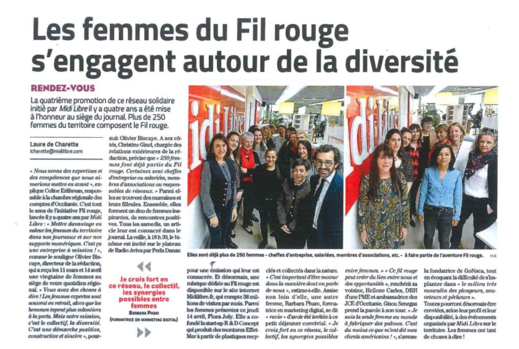 Le Fil rouge, l'initiative féminine portée par le Midi Libre